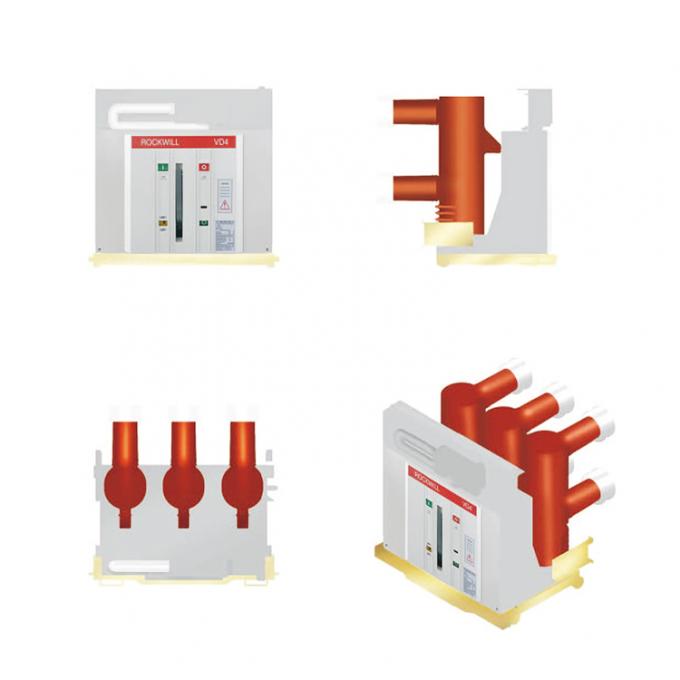 Interruptor de alta tensão VD4 interno 12kV 13.8kV 20kV 24kV 35kV do vácuo do Switchgear 0