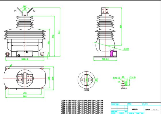 33kv Outdoor Single-Phase Casting Resin Current Transformer