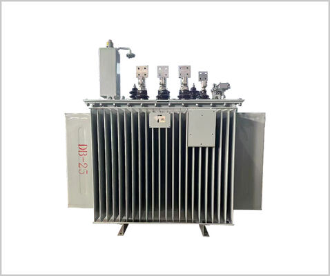 11 kV/0,415 kV Transformador de potência de enrolamento de cobre trifásico imerso em óleo